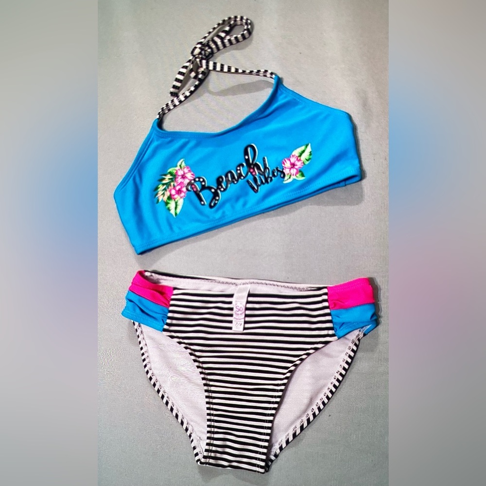 SO Cal Youth 2-Piece Swimming Suit Girls size 7/8
